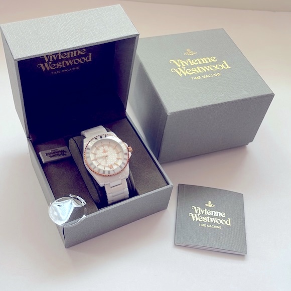 Vivienne Westwood BRAND NEW white ceramic watch NWT UNISEX - Picture 1 of 8